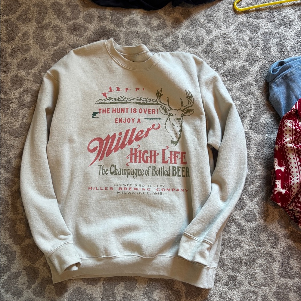 Buckle Beige Sweater